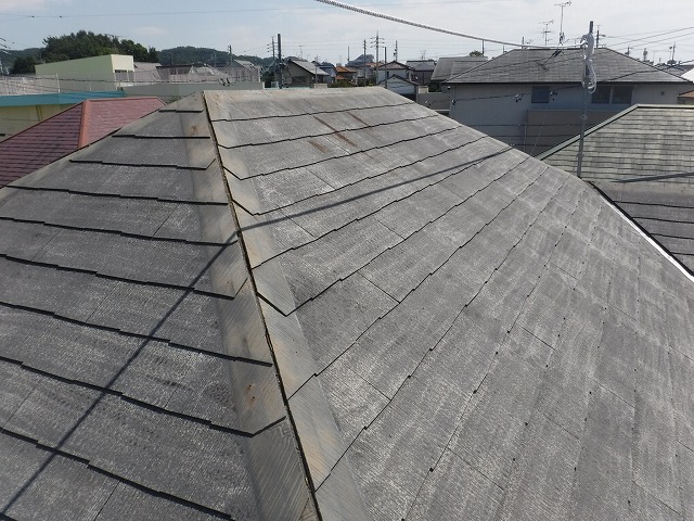 屋根カバー工法施工前の屋根